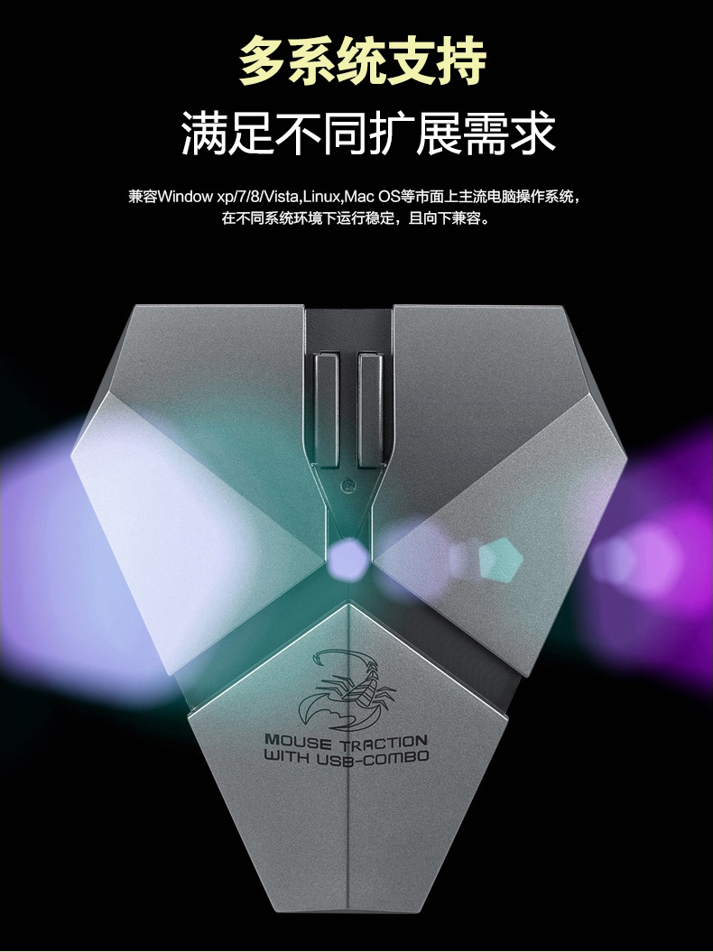 New Alliance ma bọ cạp hub chuột HUB USB splitter đầu đọc thẻ 3.0 2.0 máy tính với tốc độ cao kéo dài - USB Aaccessories quạt kẹp
