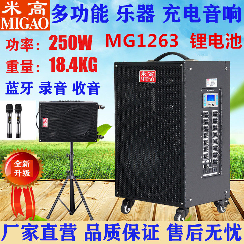 Michael MG1263A musical instrument sings guitar speaker Lithium battery bracket Bluetooth outdoor high power 250W