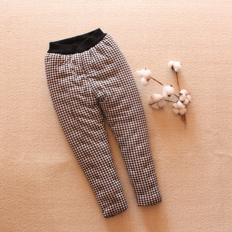 Pure handmade cotton Children's cotton pants for men and women Warmth Retention for parent-child Young students Thickened Pants