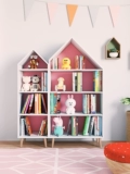 Книжная полка из натурального дерева, домик, книжный шкаф, игрушка, система хранения, книга с картинками