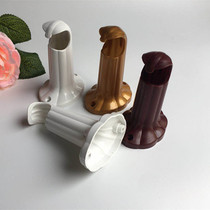 Old curtain rod bracket bracket side wall base curtain rod accessories accessories bracket plastic single code bracket