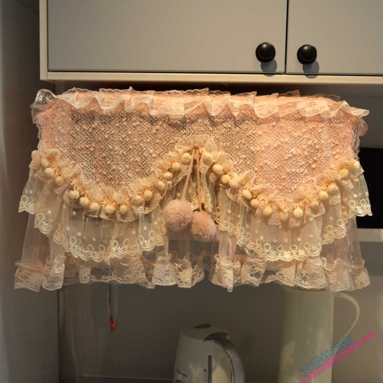 High-grade lace microwave oven cover cover cover towel Electric stove cover cover multi-purpose towel can be customized