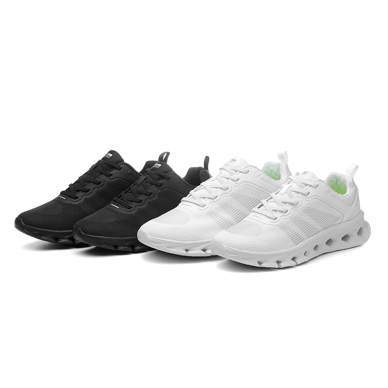 Antarctic Light Road Running Wide Fit Shock-Absorbing Sports Elastic Shoelaces Perforated Rebound Ultra-Light Running Shoes