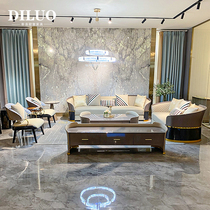 Italian light luxury post-modern sofa with slim waist first-layer cowhide sofa simple high-end luxury villa Hong Kong-style sofa