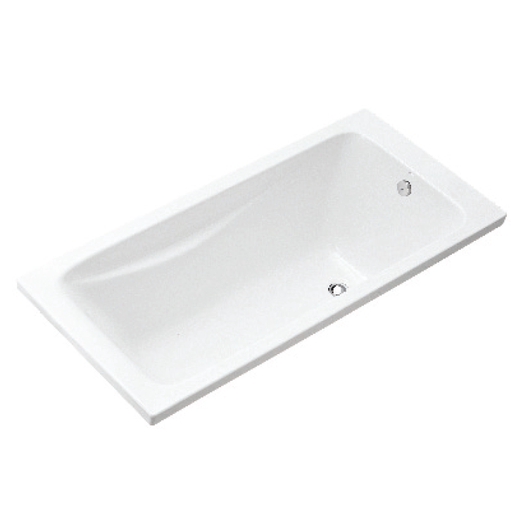 Kohler Sanitary Ware K-15847T-0 Ricky 1.5m Acrylic Embedded Acrylic Bathtub for Home Use