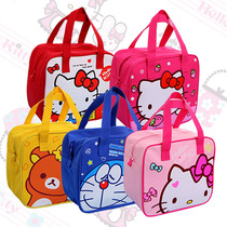 Cartoon lunch box bag female insulation bag aluminum foil thickened large insulation bag Bento bag portable waterproof belt rice bag cute