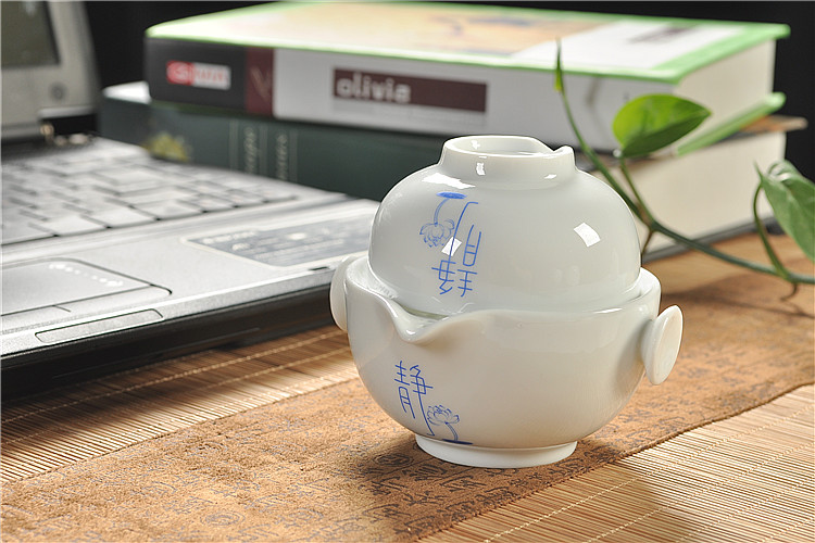 [Đặc biệt hàng ngày] Bộ ấm trà bằng gốm Teacup Bộ trà Kung Fu Puer Trà đen Trà xanh cầm tay Một nồi - Trà sứ cốc uống trà có nắp đậy