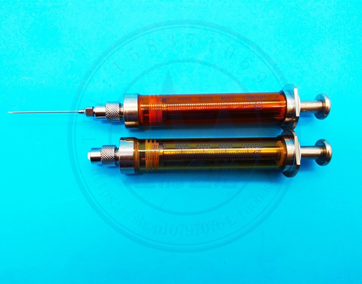 实验室色谱棕色玻璃针筒10ml 高精度气密性进样器 避光耐腐蚀针管