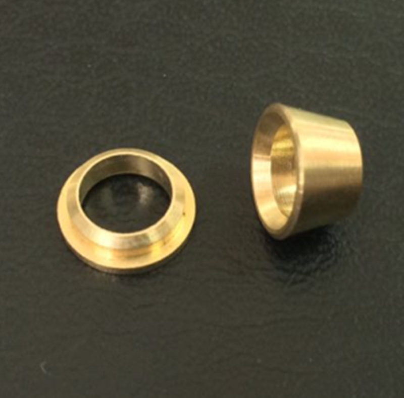 黄铜hh3/1.6mm1/8/1/4/3/8全铜双卡套密封垫铜色谱气路管用卡套