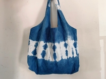 Yunnan Dali Handmade Dyed Blue Dye Vest bag Cloth Bag Monolayer