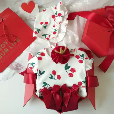 Baby gift box set Full moon clothes female treasure gifts high-end newborn supplies year-old 100-day gift autumn and winter princess