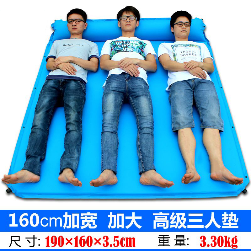 Desert camel outdoor automatic inflatable bed mat widened thickened sleeping mat Double triple cushion moisture proof mat Picnic mat