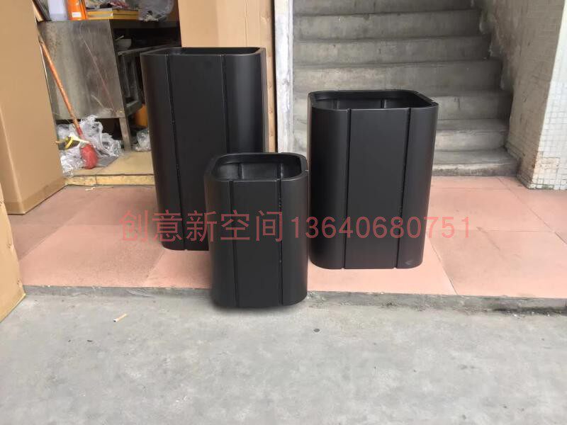 Custom Stainless Steel Commercial Street Sample House Display Center Office Square Landscape Flower Bowl Outdoor Gardening Flower Box Flower Slot Flower