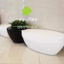 Mall GRP Casual Seat Creative Styling Flowerpots Public Rest Area Beauty Chens stool portfolio Multi-person bench
