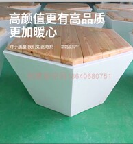 Outdoor sitting stool GRP Leisure chair mall Wooden Seat Embalming Wood Garden Square Mall of the Landscape Stool