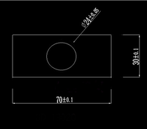 70*30*24 rectangular single hole square tube aluminum aluminum tube aluminum bar