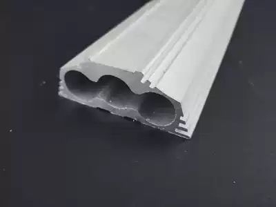 Three-hole aluminum extrusion material Industrial aluminum extrusion material Aluminum pipe 73*28 5*18 2 inner hole