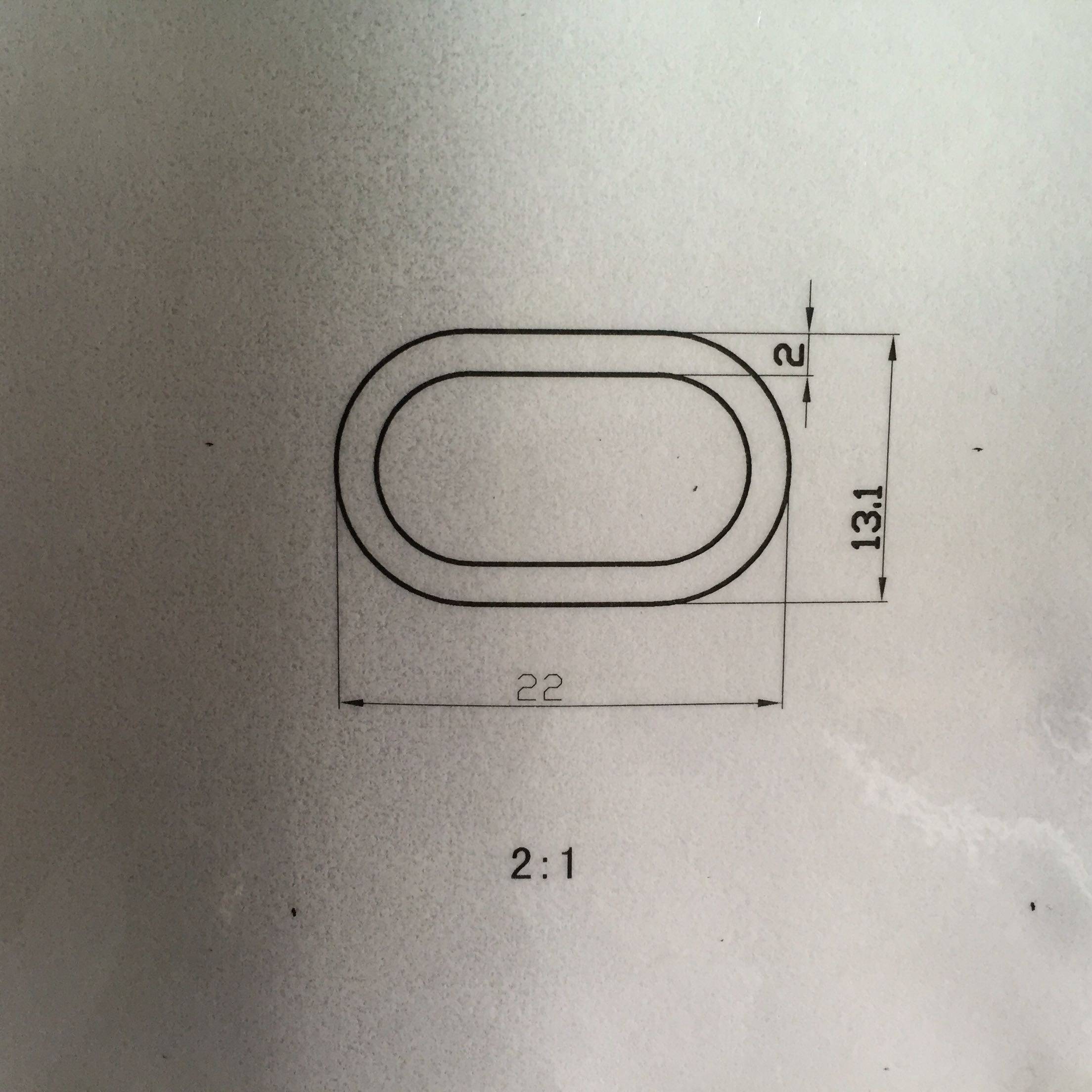 Oval aluminium tube aluminium extruded material aluminium bar aluminium alloy profile heteroprofile aluminium tubing