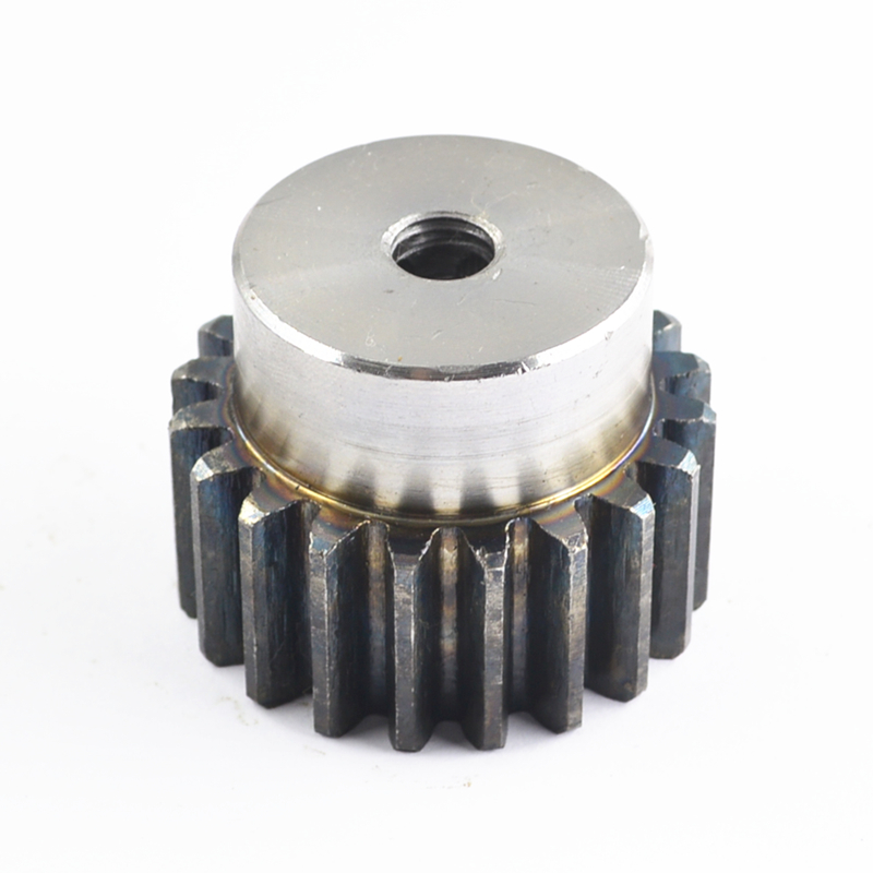 Motor gear 2 5-mode convex table gear with step gear carbon steel straight gear hard tooth surface cylindrical gear