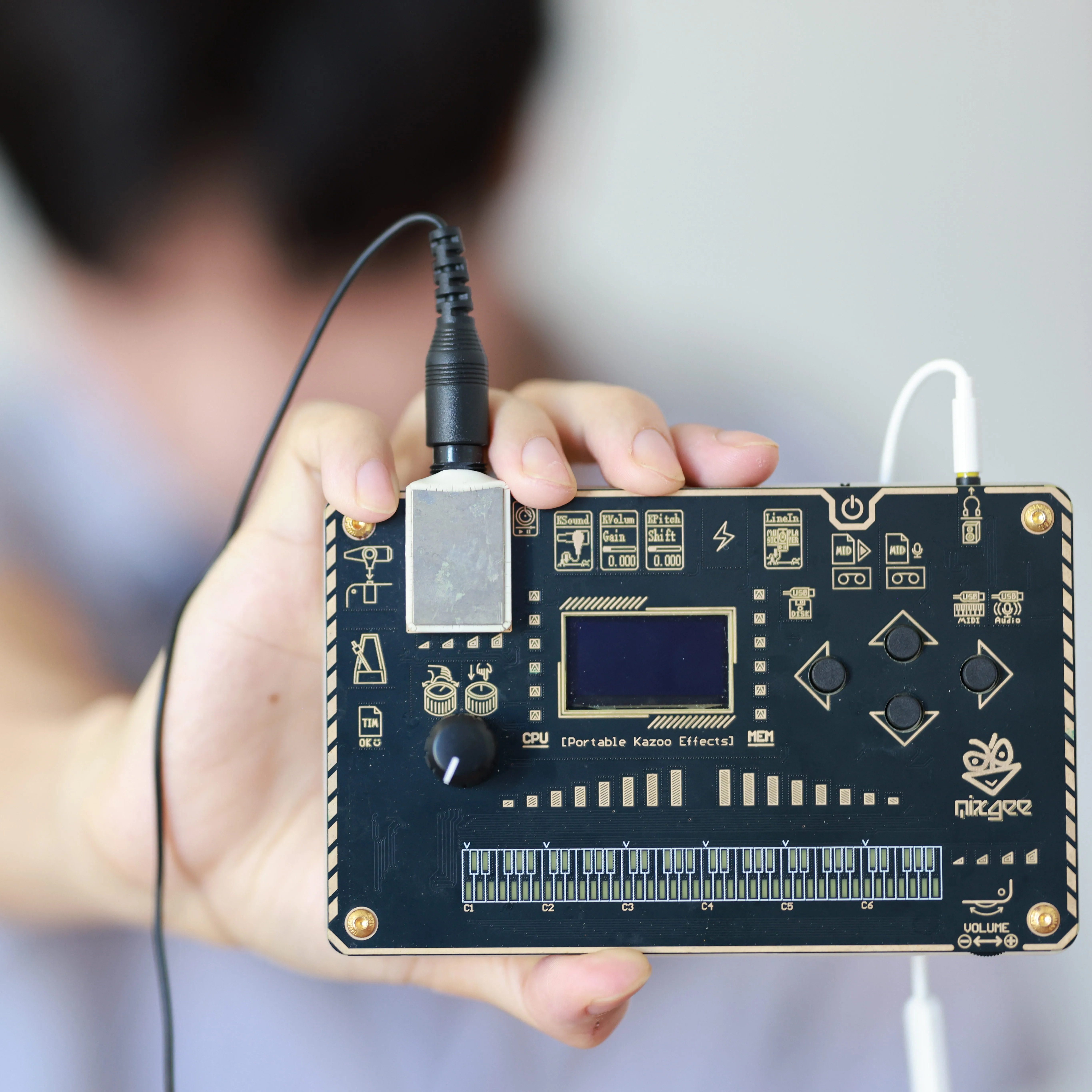 エレクトリック・カソタージュ・フルート・エフェクトペダル - 学習不要 - 高音質 - シンセサイザー - エレクトリック・ウィンド・マルチエフェクトペダル - エレキギターに最適