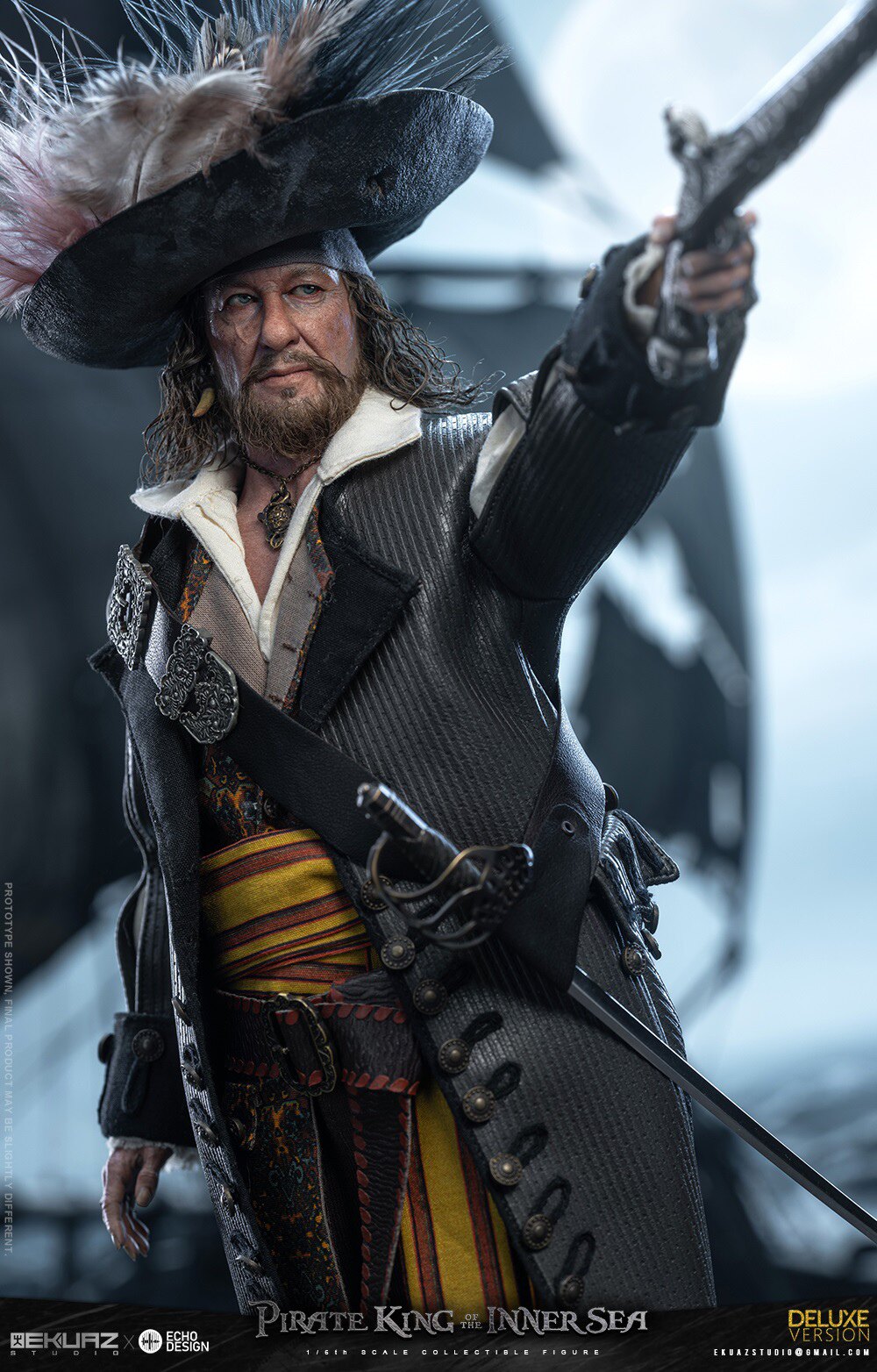EKUAZ STUDIO Hector Barbossa The king of Caspian Sea 1/6 Figures