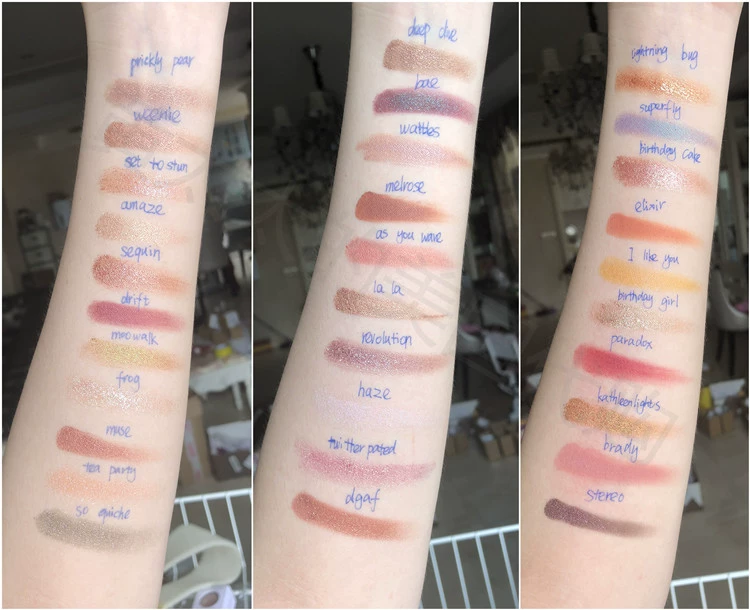 Colourpop platter gói phụ phấn mắt dgaf bae ếch cameo ritz trôi - Bóng mắt