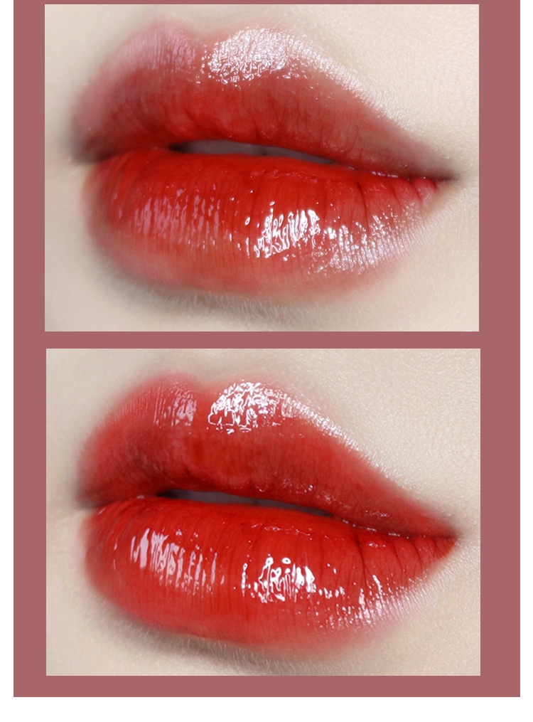 Trang điểm NOVO5227 Camellia Hydrating Mirror Lip Gloss Lasting Moisturising Beauty No Decolorizing Lip Gloss - Son bóng / Liquid Rouge 	son bóng trong	