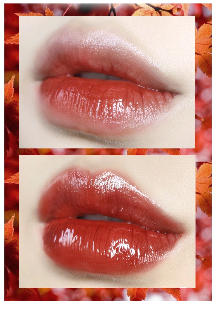 Trang điểm NOVO5227 Camellia Hydrating Mirror Lip Gloss Lasting Moisturising Beauty No Decolorizing Lip Gloss - Son bóng / Liquid Rouge 	son bóng trong	