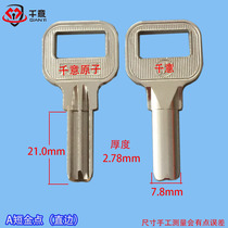 Thousands of Italian padlock head key embryo universal type A short gold