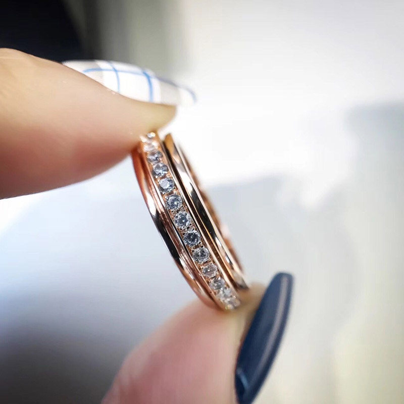 Bague Femme en Alliage argent plaque plaque or - Ref 3087195 Image 13