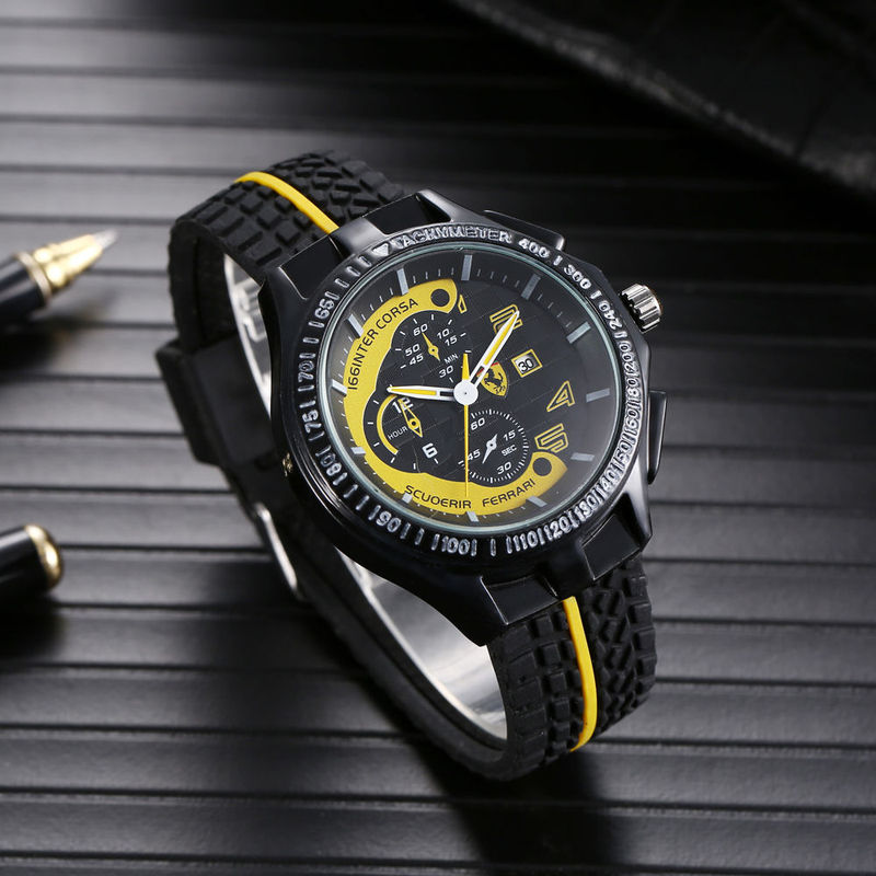 Ferrari Classic Quartz Watch Racing Dial Quartz Watch Gift Box Ferrari Classic Quartz Watch Racing Dial Quartz Watch Gift Box