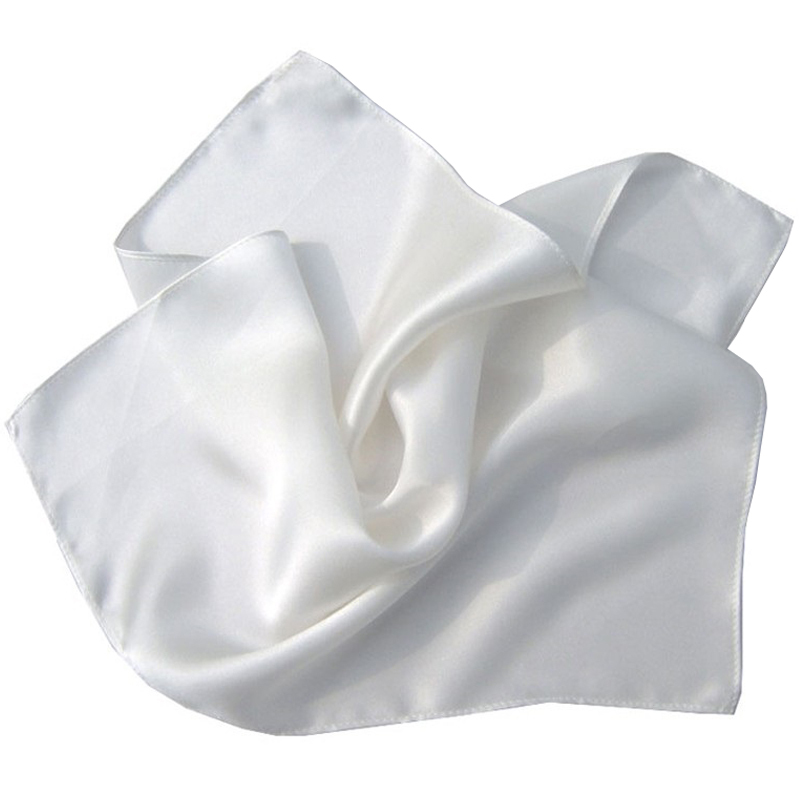 Saye Silk Mulberry Silk Absorbent Silk Handkerchief Pure Color Men's and Women's Handkerchief Baby Saliva Towel Flap Pocket Pants Handkerchief