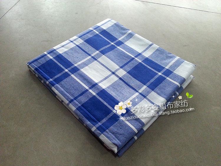 Ký túc xá sinh viên Kẻ sọc giường đơn giản màu xanh Quilt Đặt Ba mảnh màu xanh Sheets Độc ký túc xá tấm màu xanh