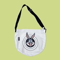 OK Medium size slanted satchel cloth bag retro cute rabbit Gothic 100 hitch male and female student bag cartoon neutral tide bag