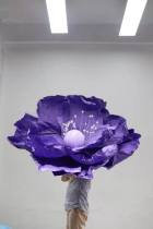 Purple giant paper flower shopping centerpiece decoration network red card layout photography props wedding