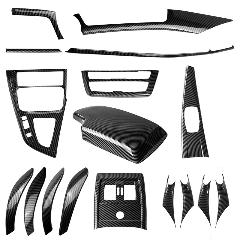 Suitable for BMW 3 Series 4 Series door handle 320Li330 door handle carbon fiber interior panel attached F35 modification