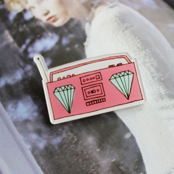 Broche femme en plexiglas - Ref 1179135 Image 18