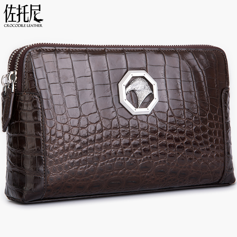 Zoonie avocado leather handbag men's wallet genuine leather business men's bag handbags handbag large capacity bag hand grip bag