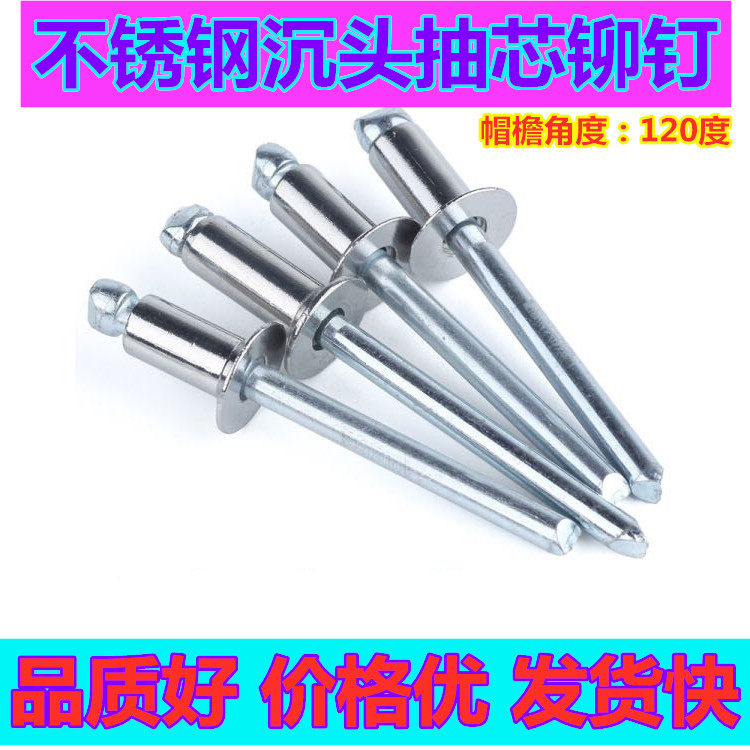 304 stainless steel countersunk head blind rivets decorative nails flat head hinge steel pull rivets pull rivets M3 2M4M5