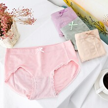 4条装女士内裤石墨烯少女内裤