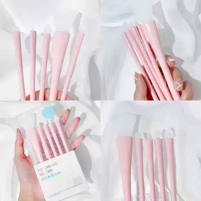 New silicone cosmetic brush mask brush eye shadow brush concealer brush lip brush mud film special application 5 sets