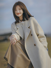 женское пальто 大喜自制｜主线大衣｜休闲气质毛呢大衣女2022新款慵懒风秋季外套