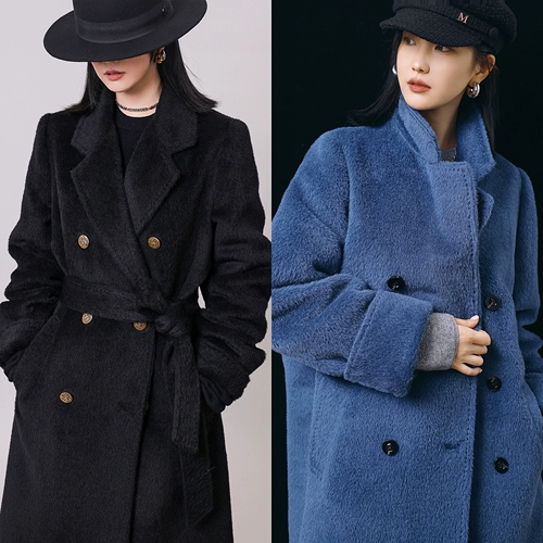赵大喜 Самодельное [Готовое] Пальто Zhendian Suli Han Su Xi | Свободное и повседневное одностороннее шерстяное женское пальто.