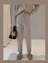 Daxi homemade quilt pants | thickened all-wool knitted pants are simple and durable warm and windproof