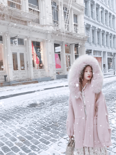 Daxi tự chế 2018 thu đông mới khí chất mới là dây rút mỏng có thể tháo rời cáo lông cổ áo hai mặt áo khoác lông áo khoác kaki nữ