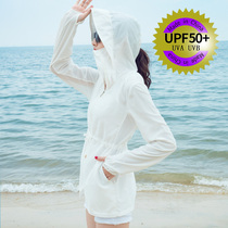 Sunscreen women's 2021 new summer anti-ultraviolet Korean version of cycling long sunscreen shirt sunscreen clothing thin coat