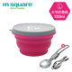 lock and lock hộp cơm giữ nhiệt Gấp bát ăn trưa ngoài trời di động cắm trại dã ngoại silicone có thể thu vào du lịch bát nước cốc bé dao kéo - Hộp cơm điện sưởi ấm hộp cơm hâm nóng bằng điện