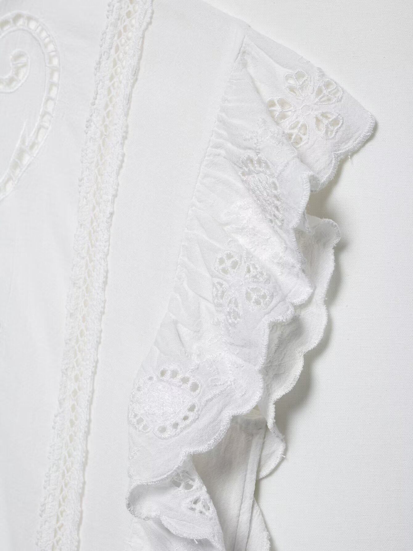 Стильные костюмы kaslead 新款 女装 欧美风刺绣镂空上衣半身裙裤 5107051 4786059