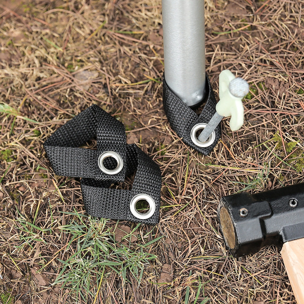 8 packs of outdoor canopy pole fixing buckle camping fishing telescopic pole fixing tent awning accessories webbing buckle