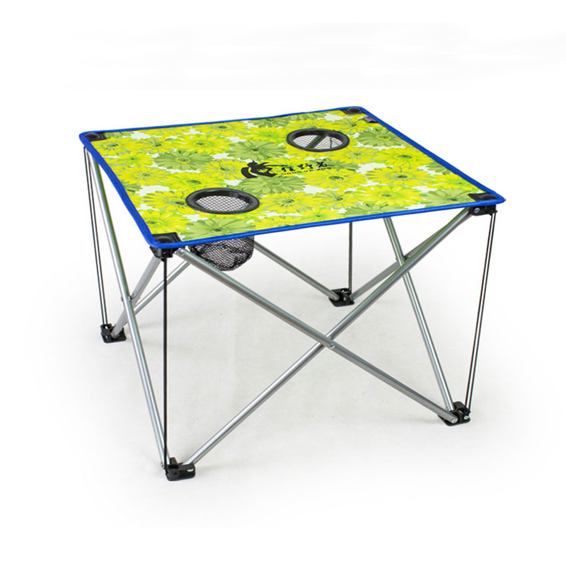 Wild Outdoor Portable Folding Table Casual Convenience Table Oxford Cloth Coffee Table Camping Self-Driving Tour Light Cloth Table Table